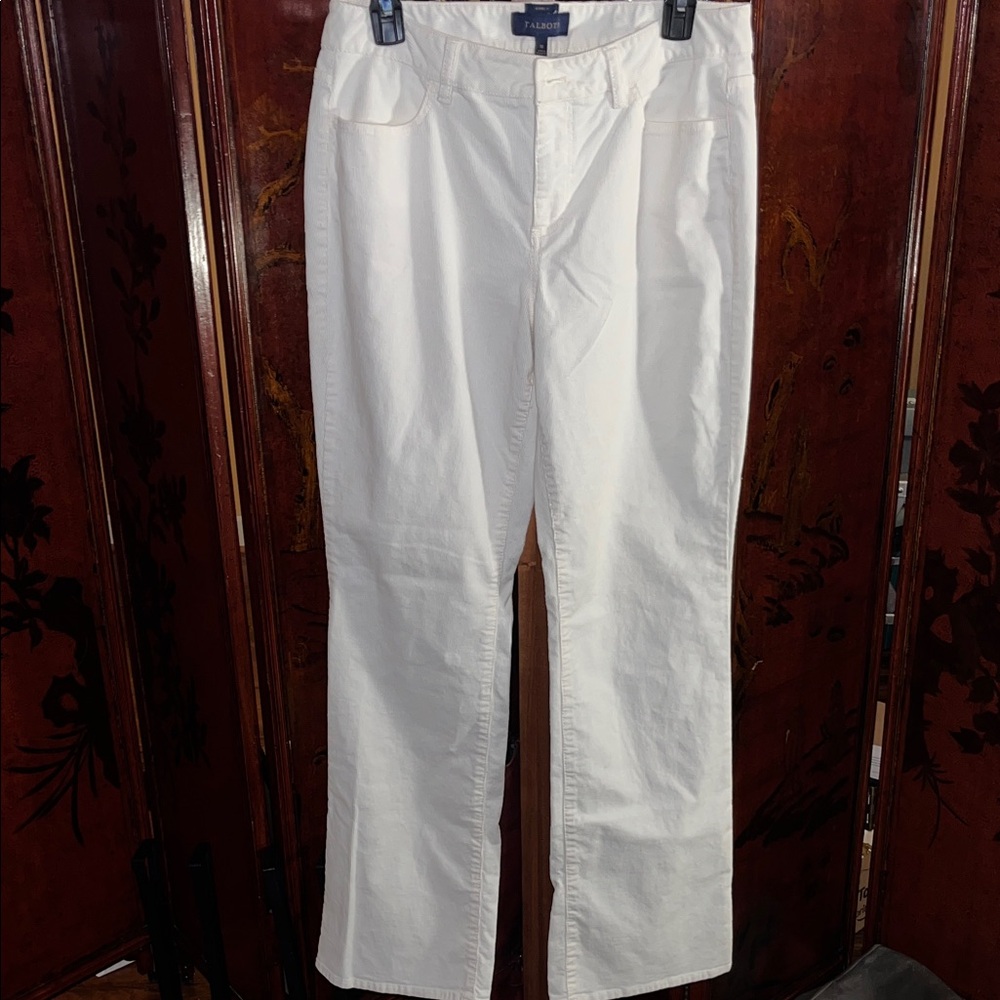 Talbots Cream Corduroy Trousers